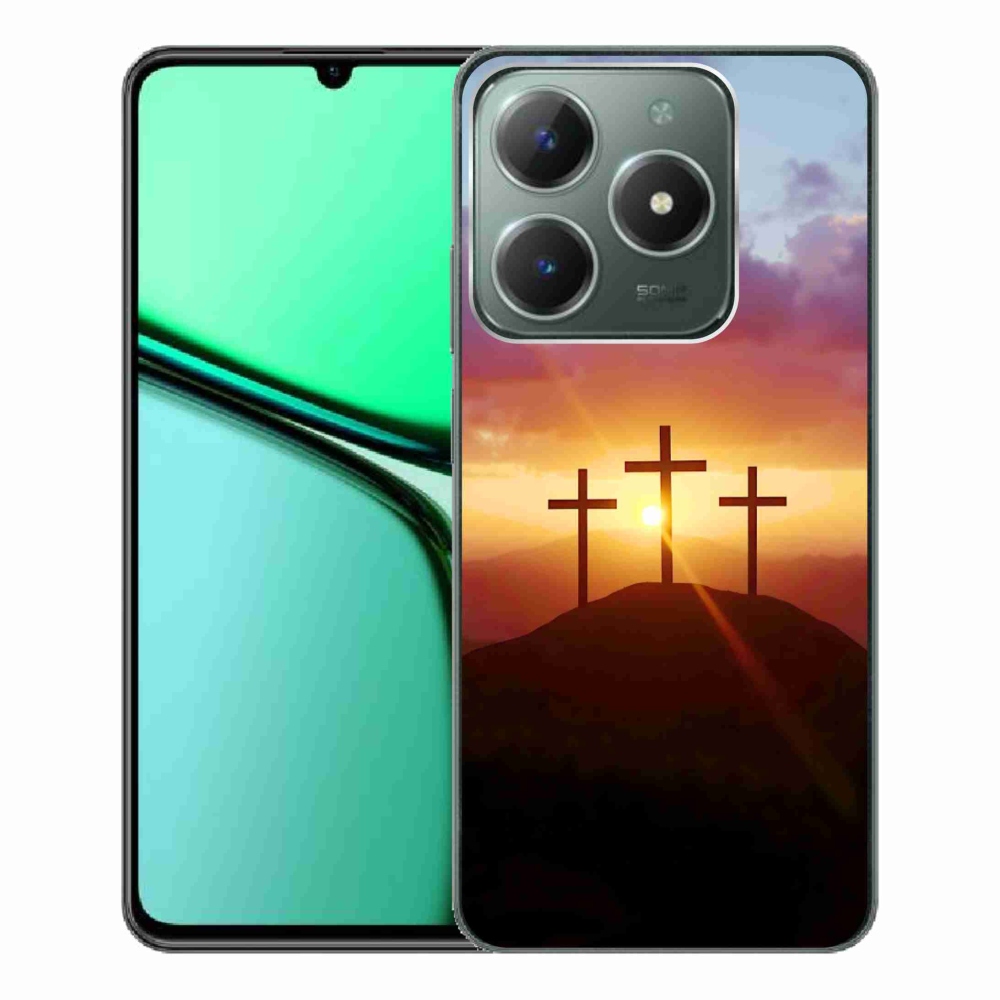 Gelový kryt mmCase na Realme C61 - tři kříže