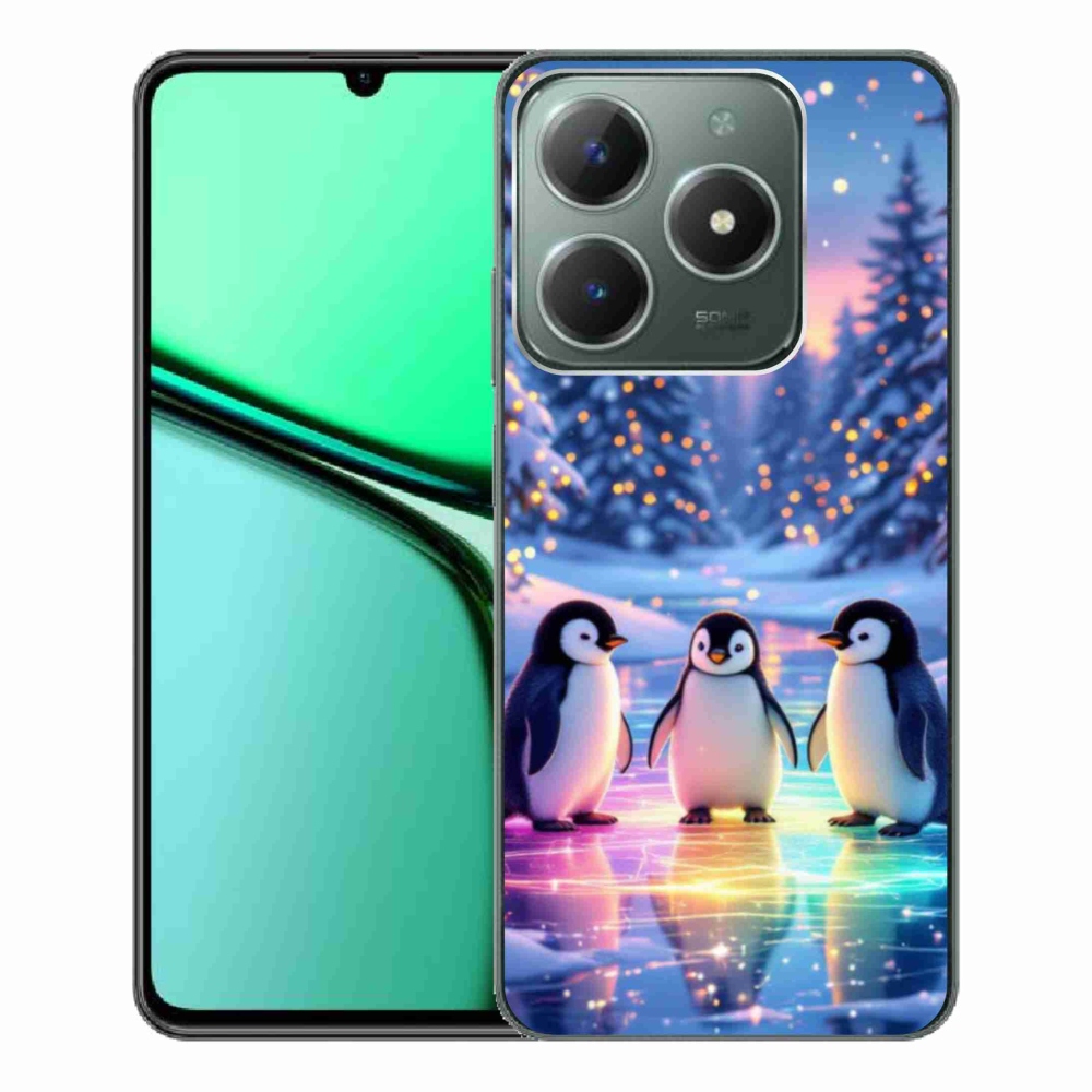 Gelový kryt mmCase na Realme C61 - tučnáci