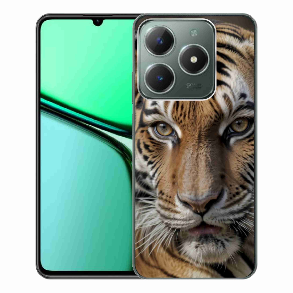 Gelový kryt mmCase na Realme C61 - tygří pohled