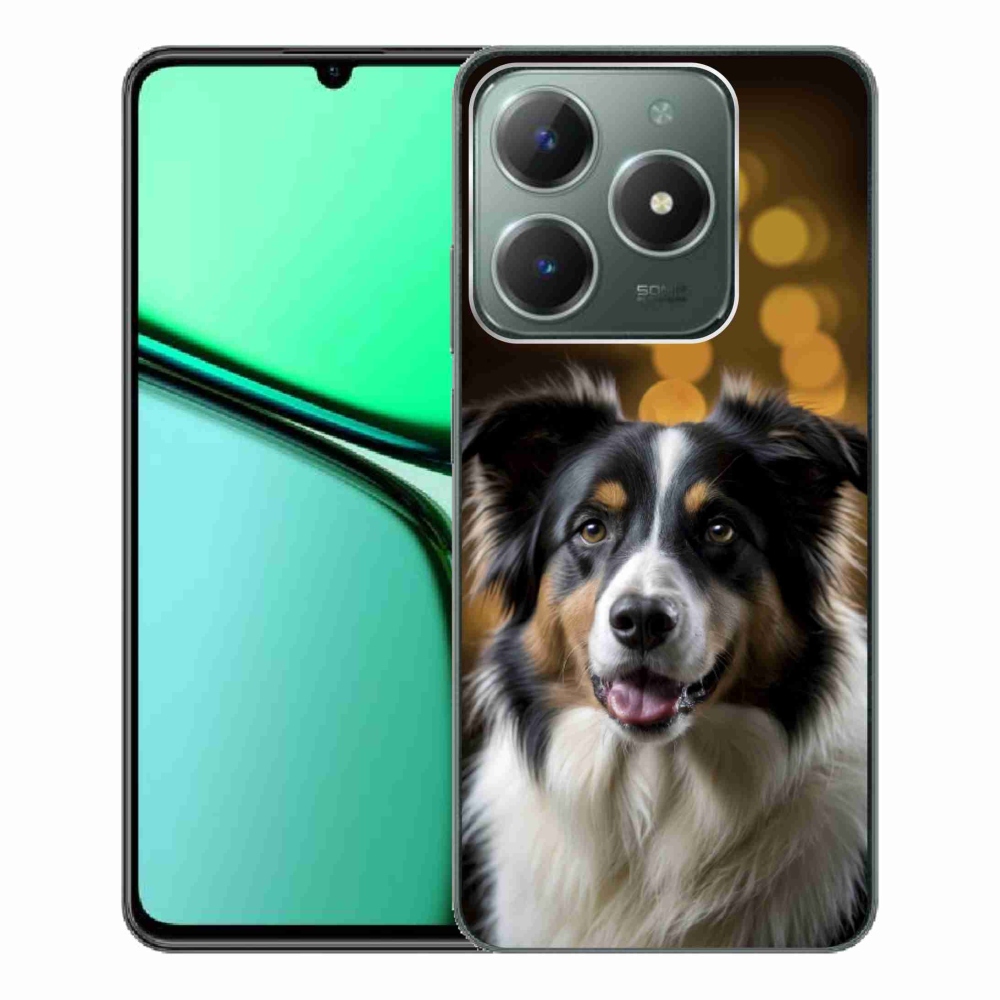 Gelový kryt mmCase na Realme C61 - usměvavý australský ovčák