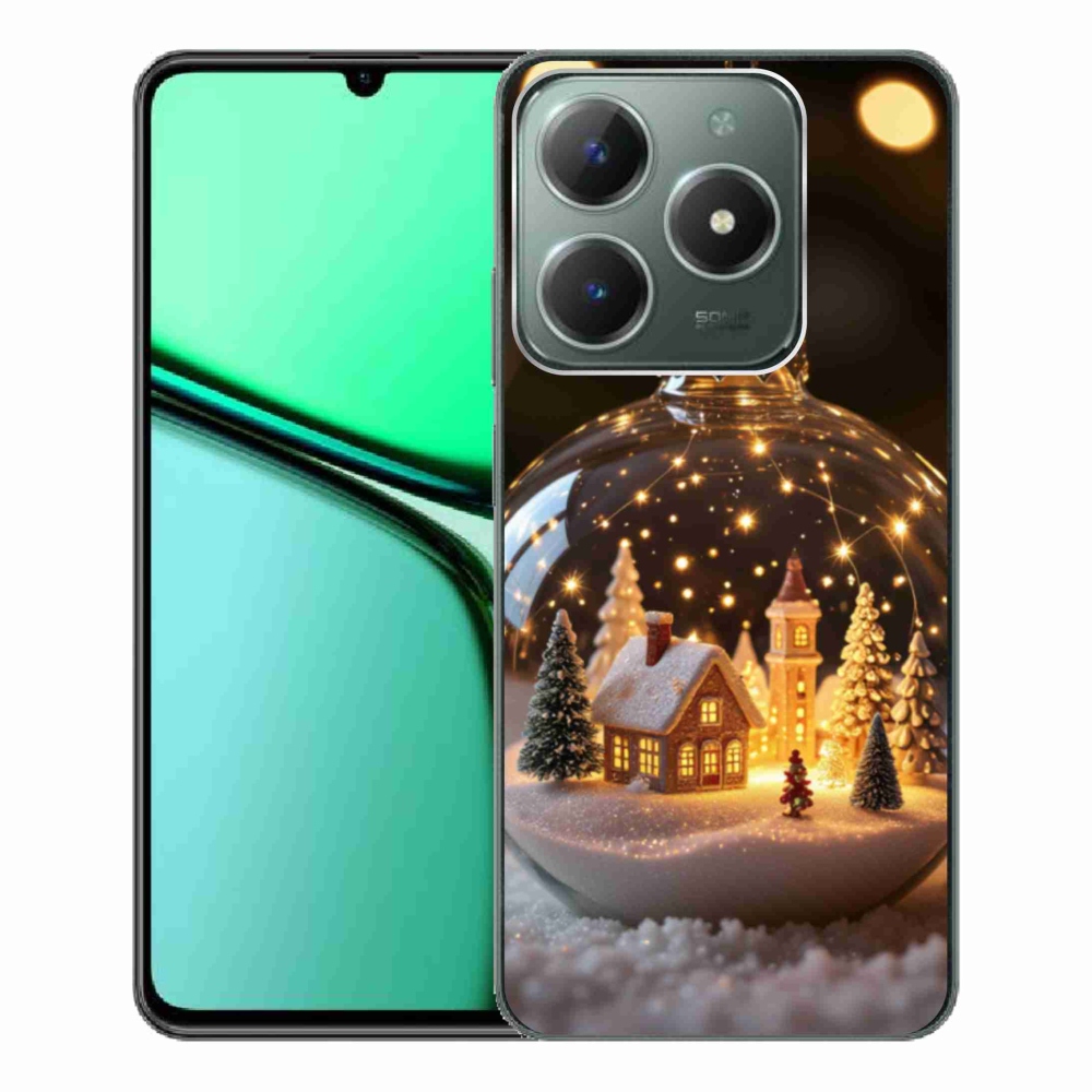 Gelový kryt mmCase na Realme C61 - vánoční koule 3