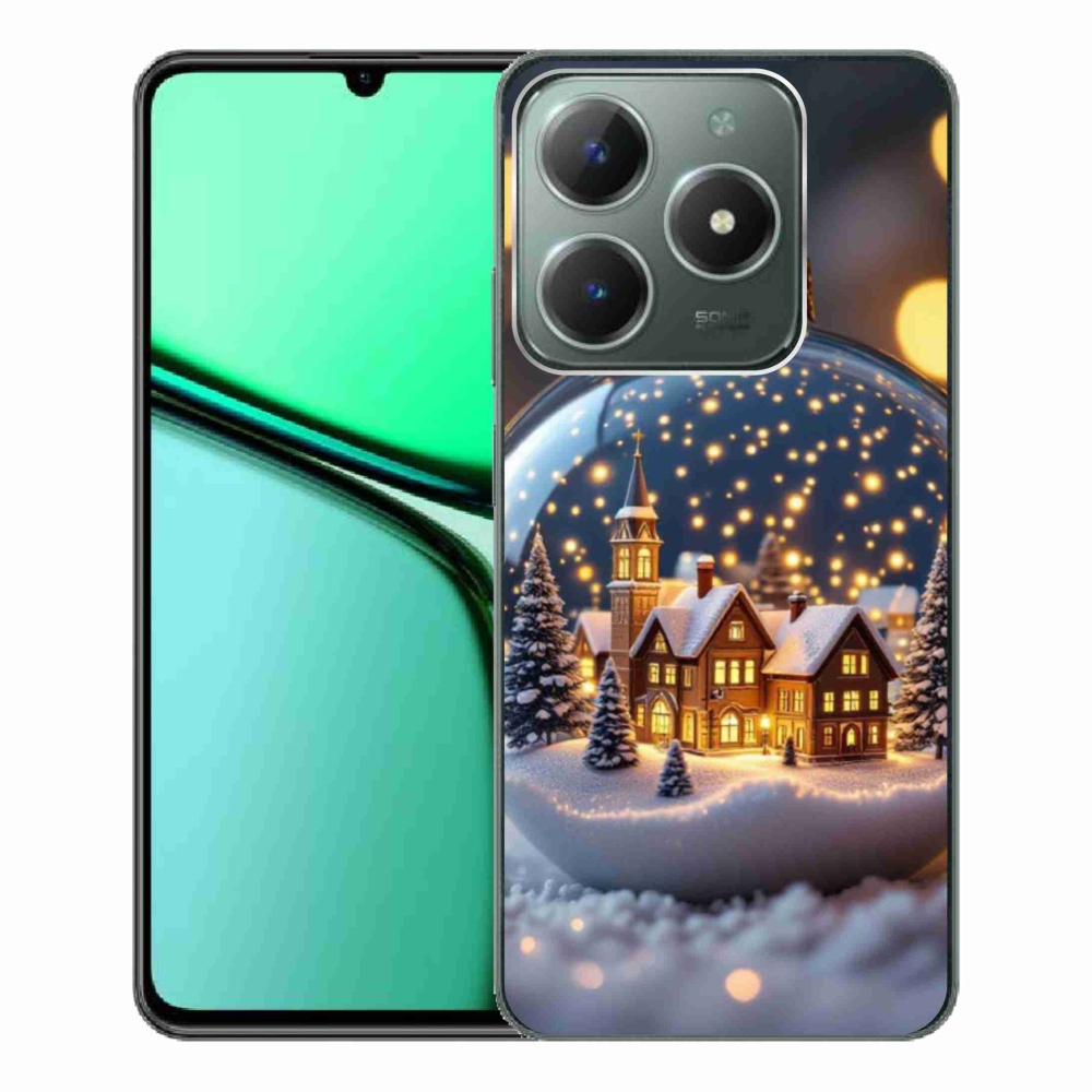 Gelový kryt mmCase na Realme C61 - vánoční koule 4