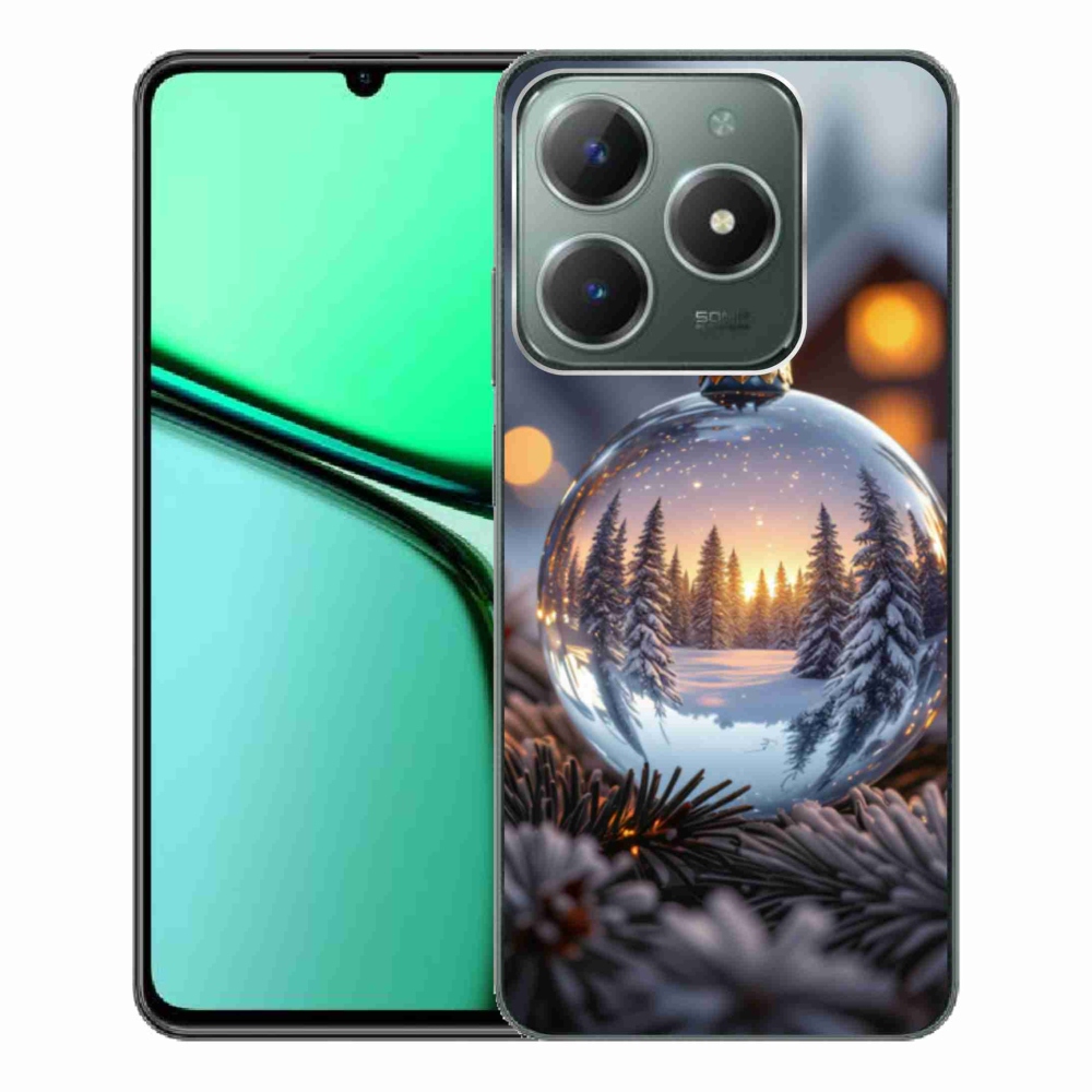 Gelový kryt mmCase na Realme C61 - vánoční ozdoba
