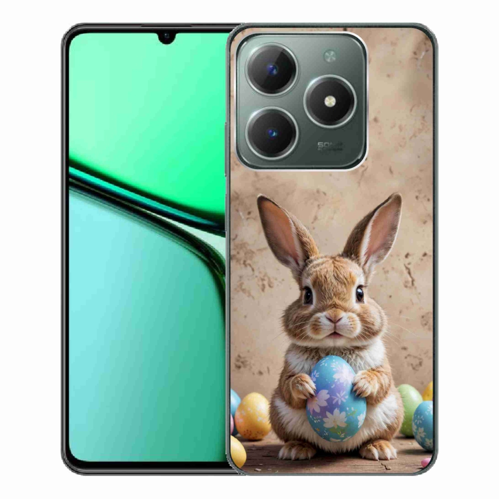 Gelový kryt mmCase na Realme C61 - velikonoční králíček