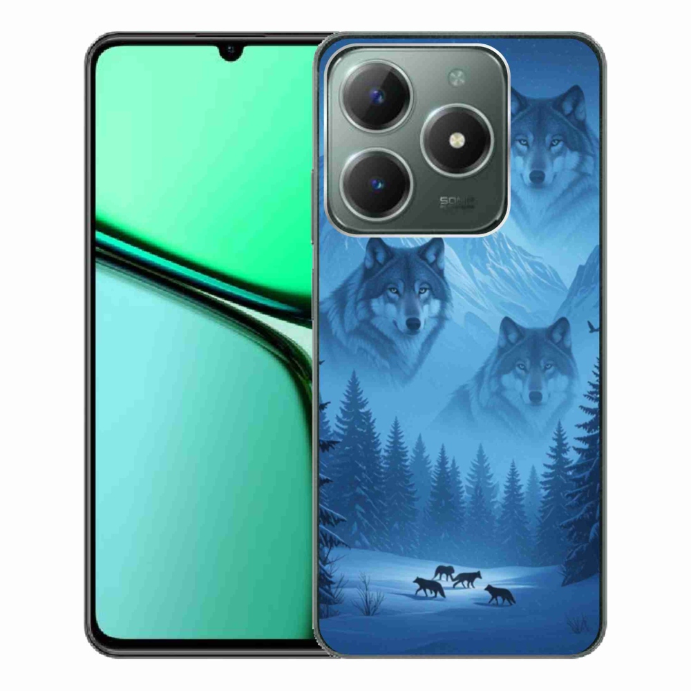 Gelový kryt mmCase na Realme C61 - vlčí smečka