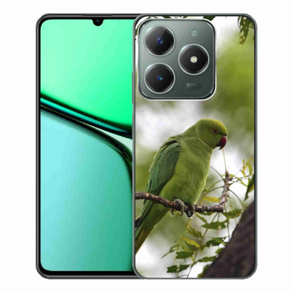 Gelový kryt mmCase na Realme C61 - zelený papoušek