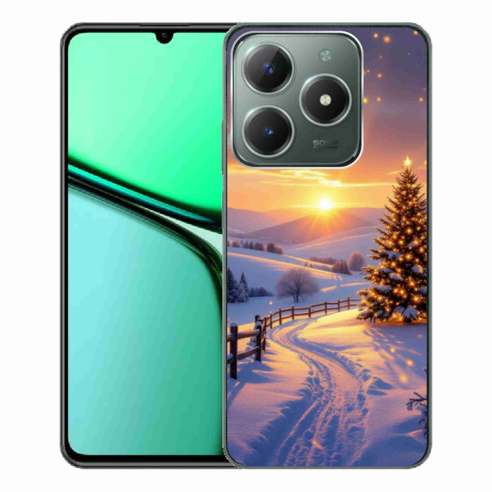 Gelový kryt mmCase na Realme C61 - zimní krajina