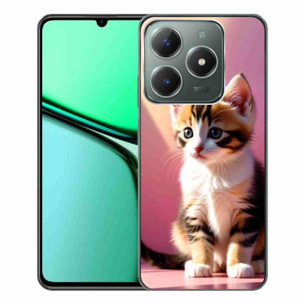 Gelový kryt mmCase na Realme C61 - zvědavé kotě 2