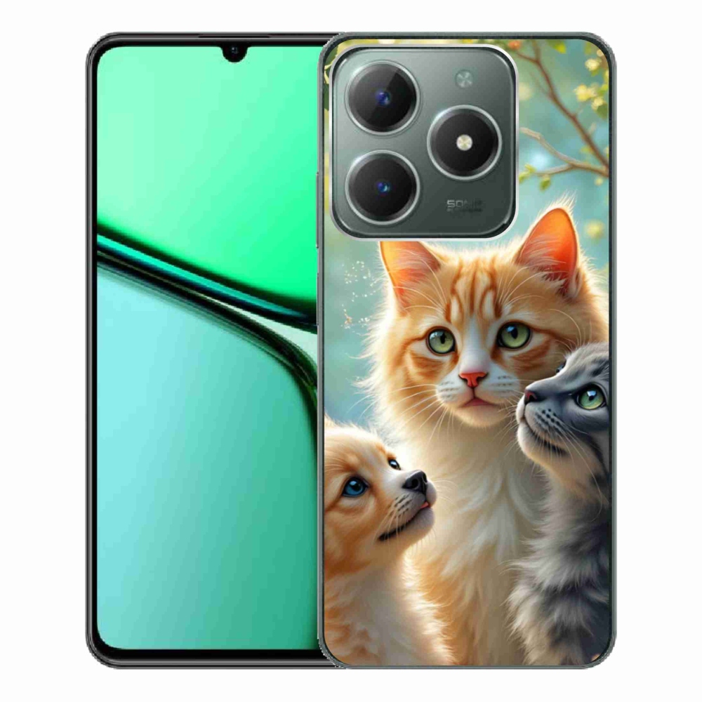 Gelový kryt mmCase na Realme C61 - zvířecí přátelství 2