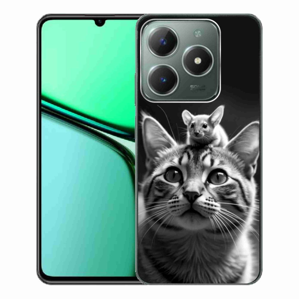 Gelový kryt mmCase na Realme C61 - zvířecí přátelství 2