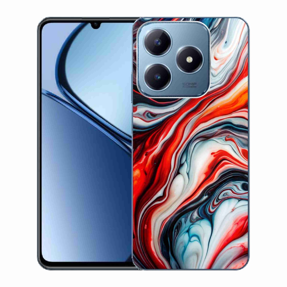 Gelový kryt mmCase na Realme C63 - abstraktní motiv 63