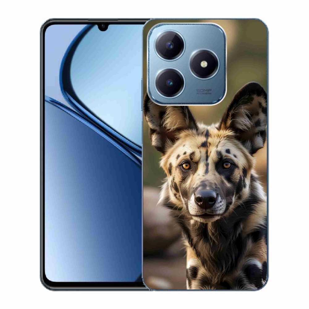 Gelový kryt mmCase na Realme C63 - africký divoký pes