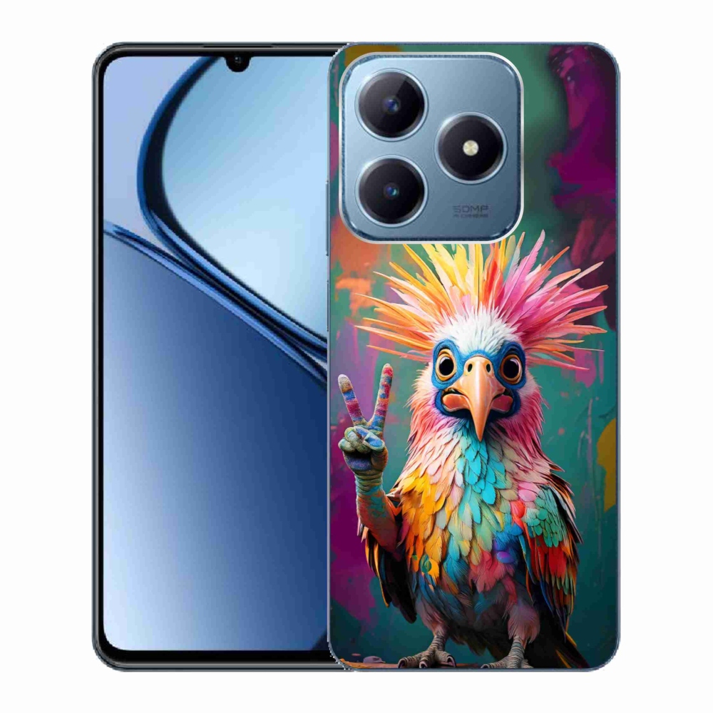 Gelový kryt mmCase na Realme C63 - barevný rebel