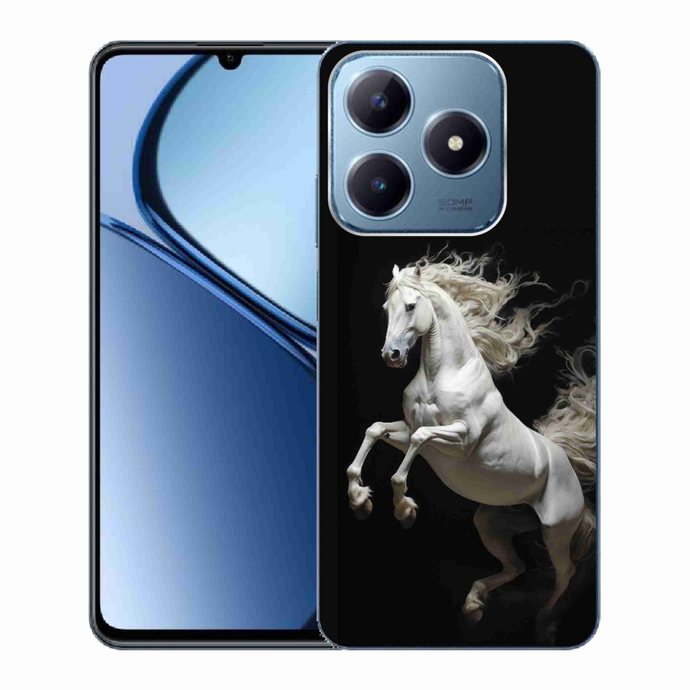 Gelový kryt mmCase na Realme C63 - bílý kůň 4
