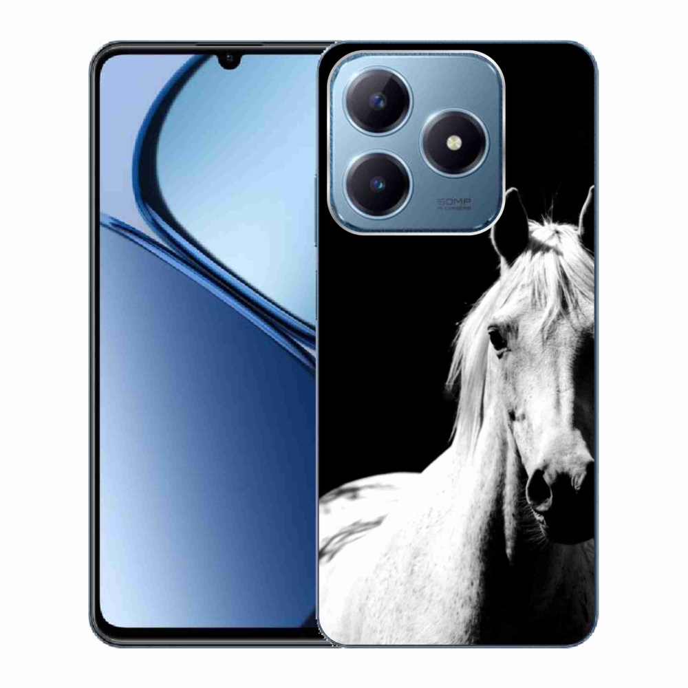 Gelový kryt mmCase na Realme C63 - bílý kůň 5