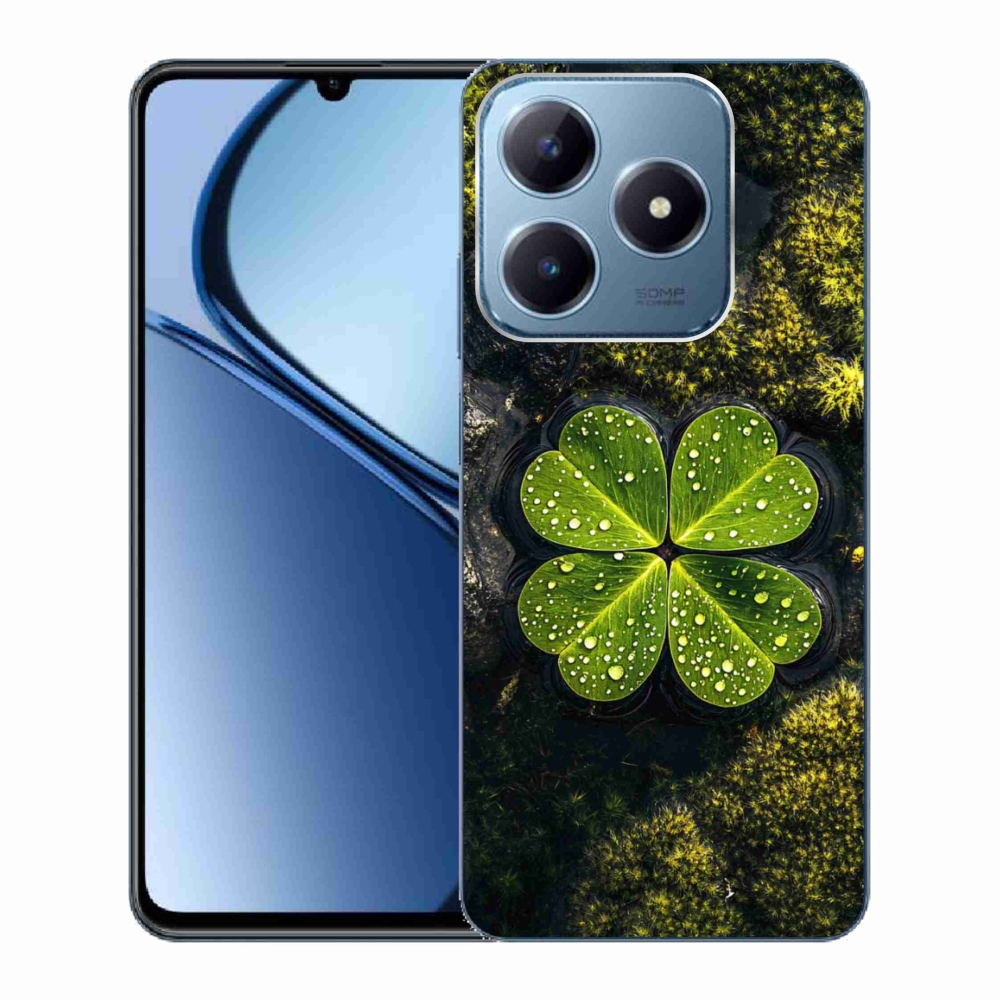 Gelový kryt mmCase na Realme C63 - čtyřlístek