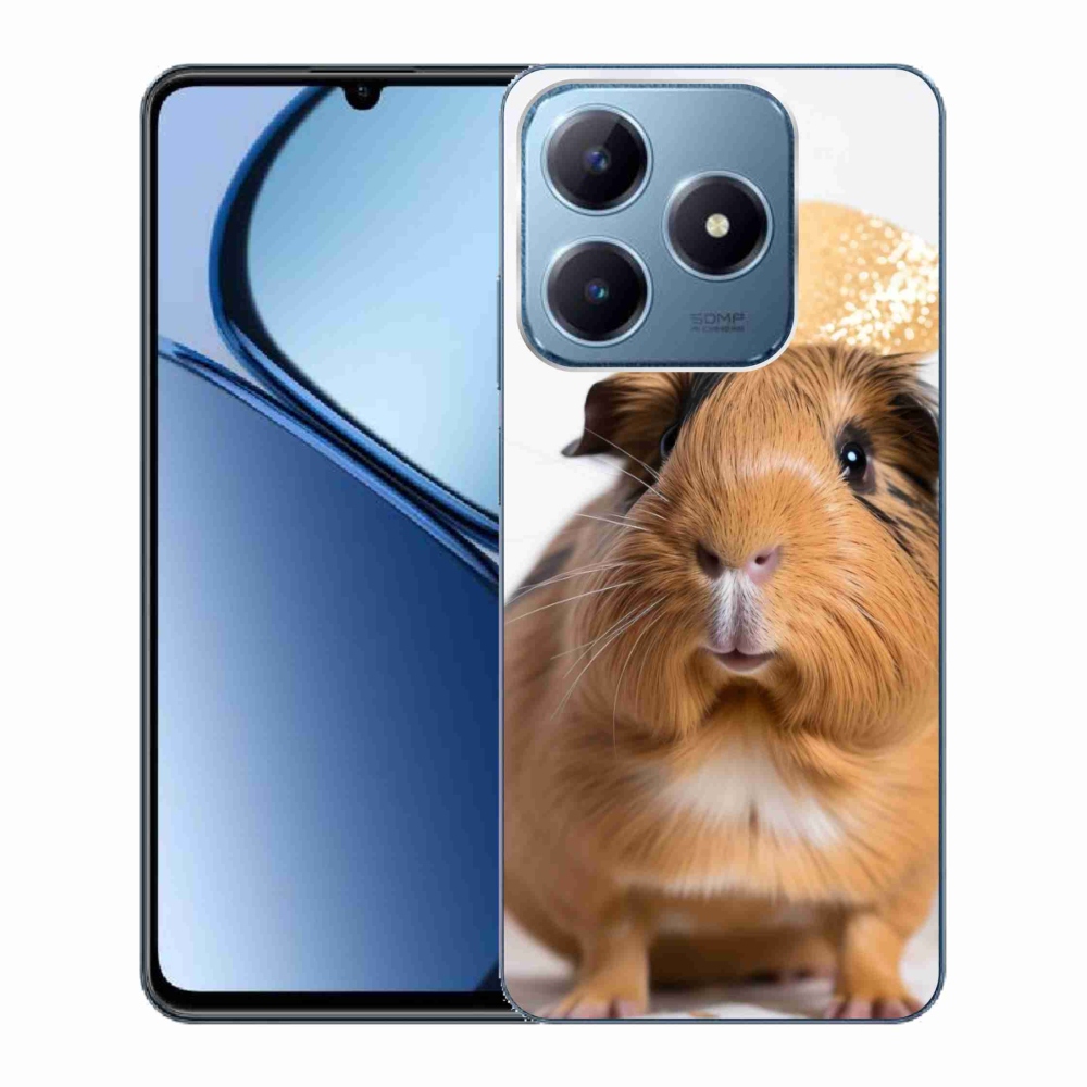 Gelový kryt mmCase na Realme C63 - hnědé morče