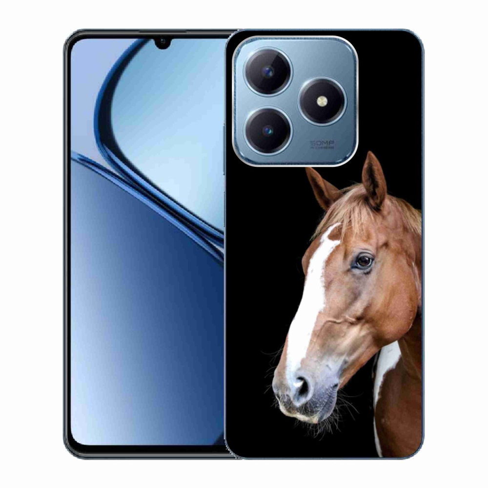 Gelový kryt mmCase na Realme C63 - hnědý kůň 3