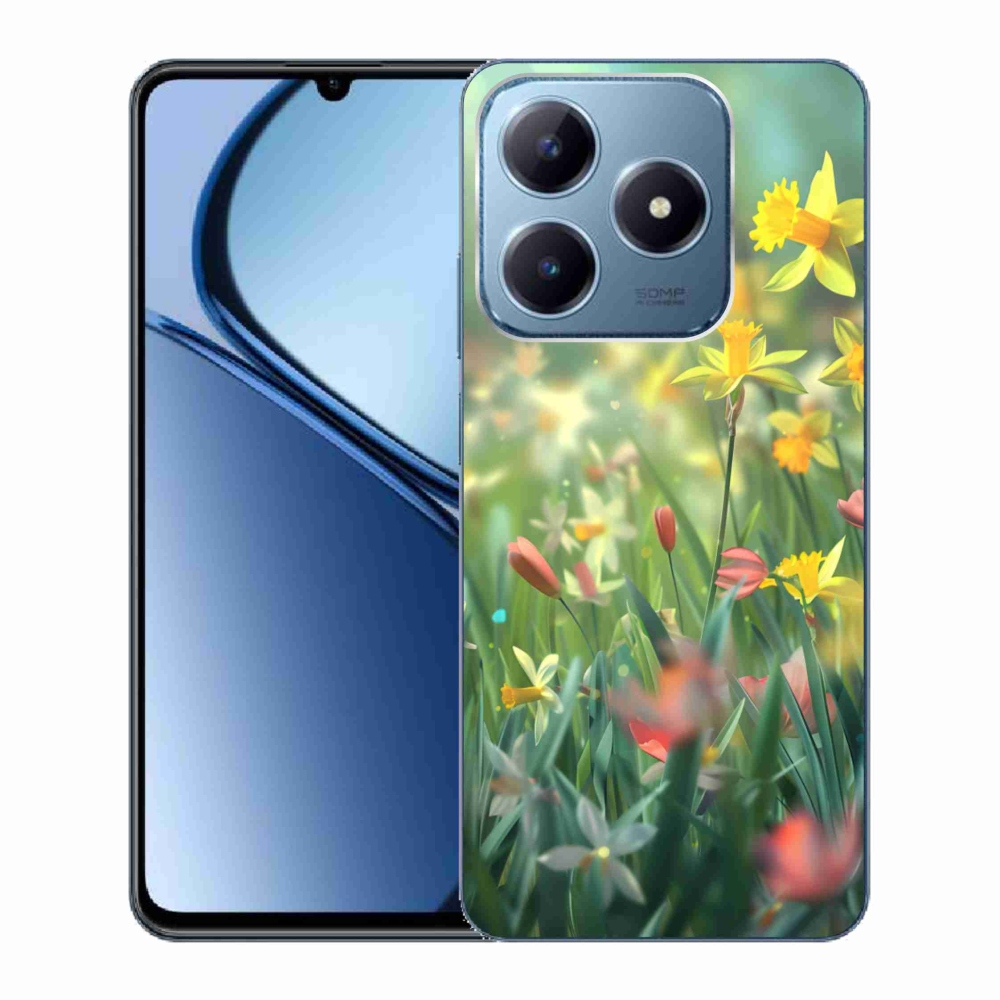 Gelový kryt mmCase na Realme C63 - jarní květy