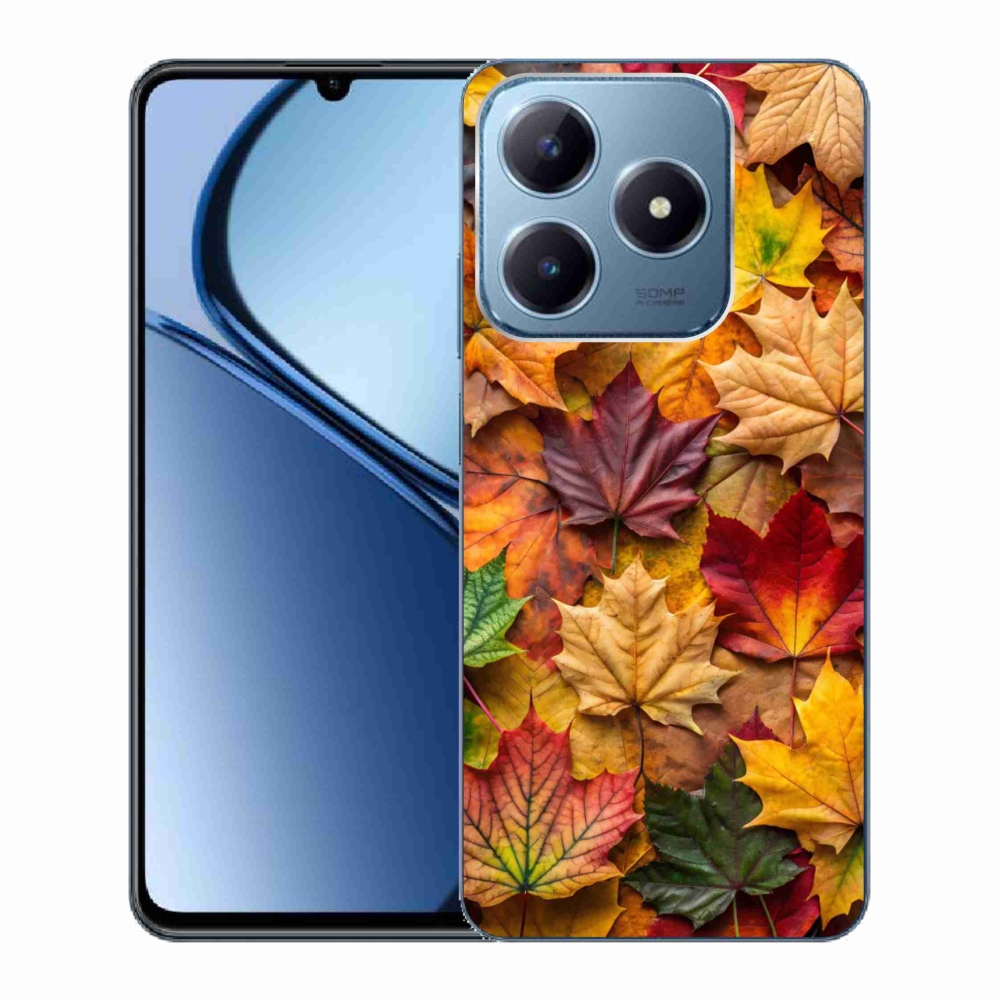Gelový kryt mmCase na Realme C63 - javorové listy 2