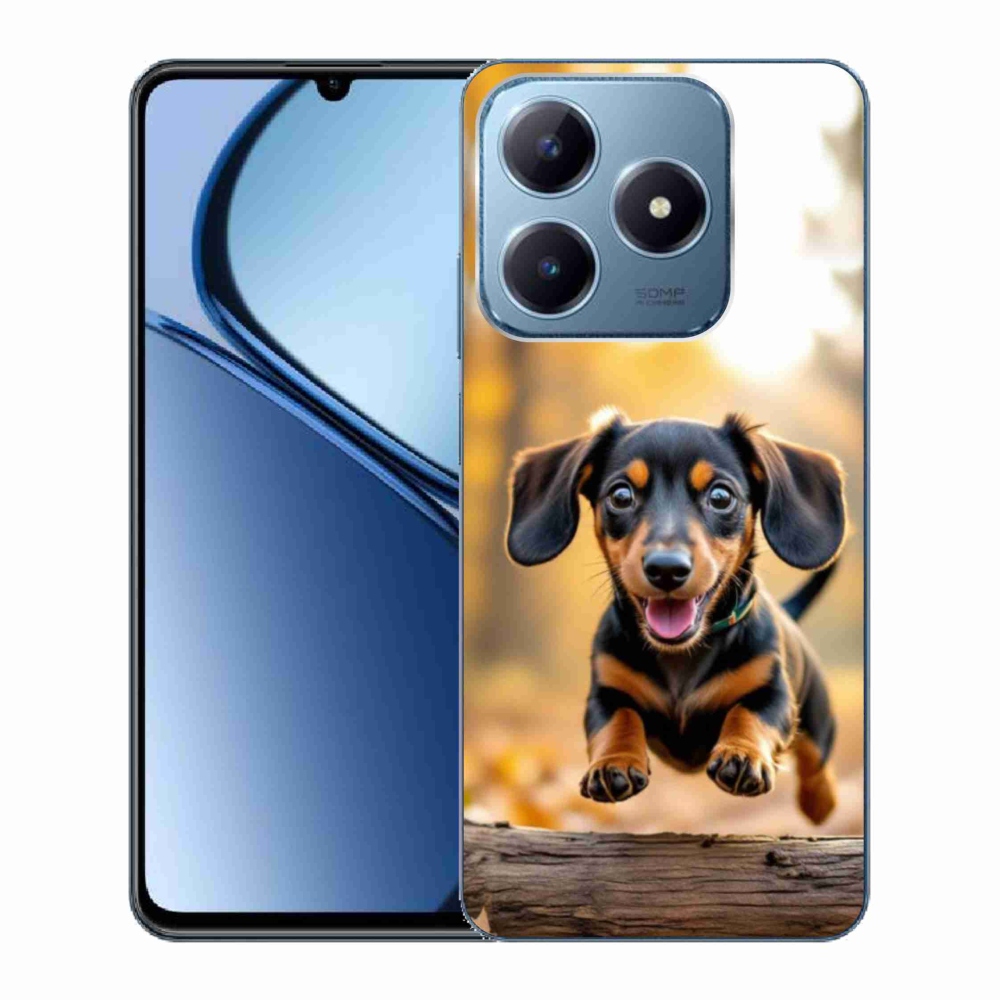 Gelový kryt mmCase na Realme C63 - jezevčík 2
