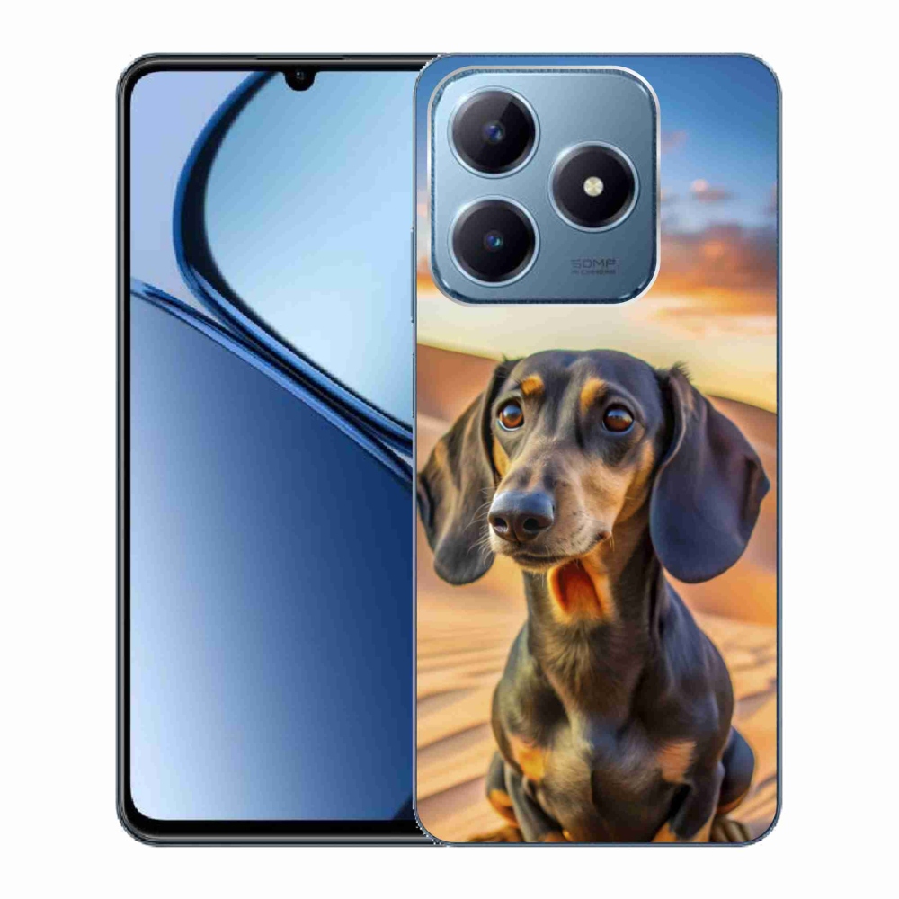 Gelový kryt mmCase na Realme C63 - jezevčík 3 