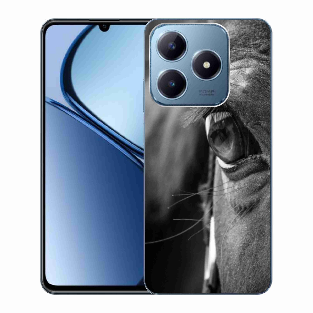 Gelový kryt mmCase na Realme C63 - koňský pohled