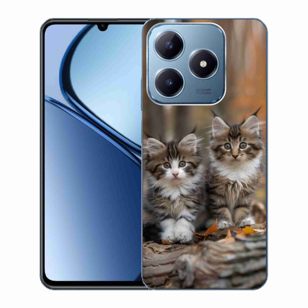 Gelový kryt mmCase na Realme C63 - kočičí duo 3