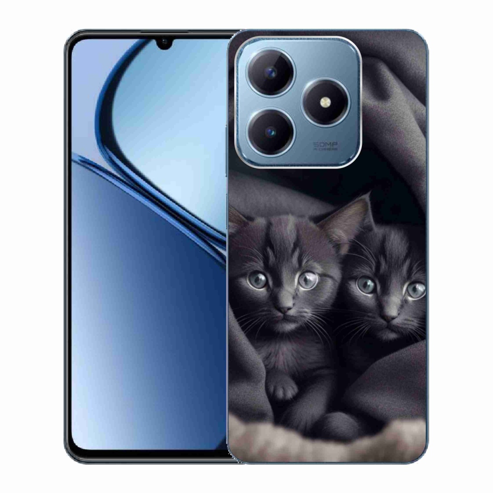 Gelový kryt mmCase na Realme C63 - kočičí duo