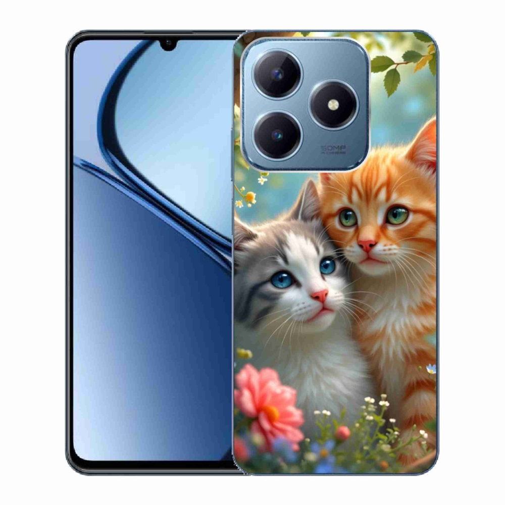 Gelový kryt mmCase na Realme C63 - kočičí láska 2