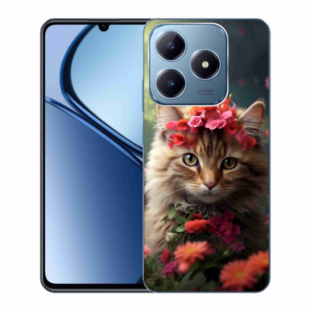 Gelový kryt mmCase na Realme C63 - kočíčí princezna