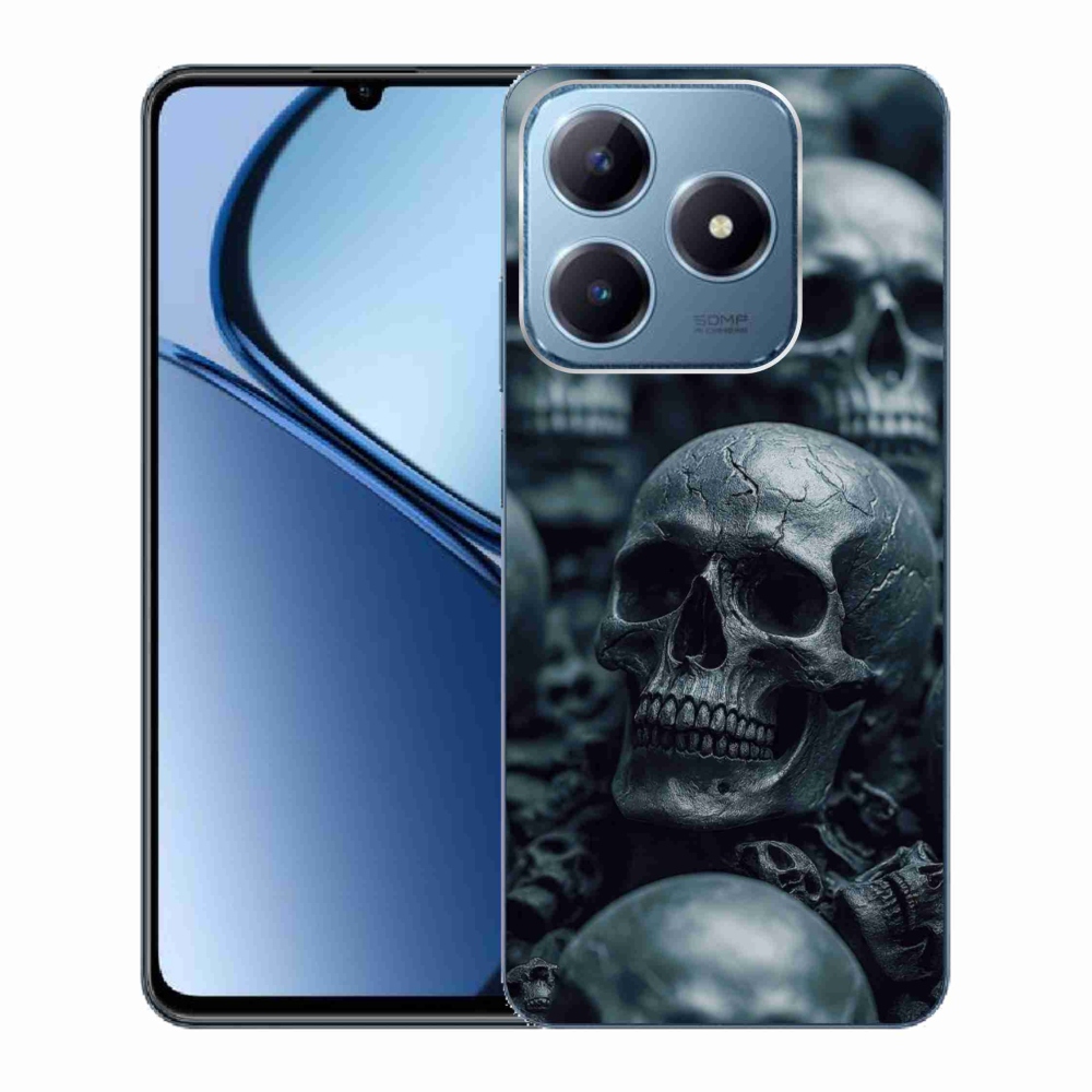 Gelový kryt mmCase na Realme C63 - lebka 2