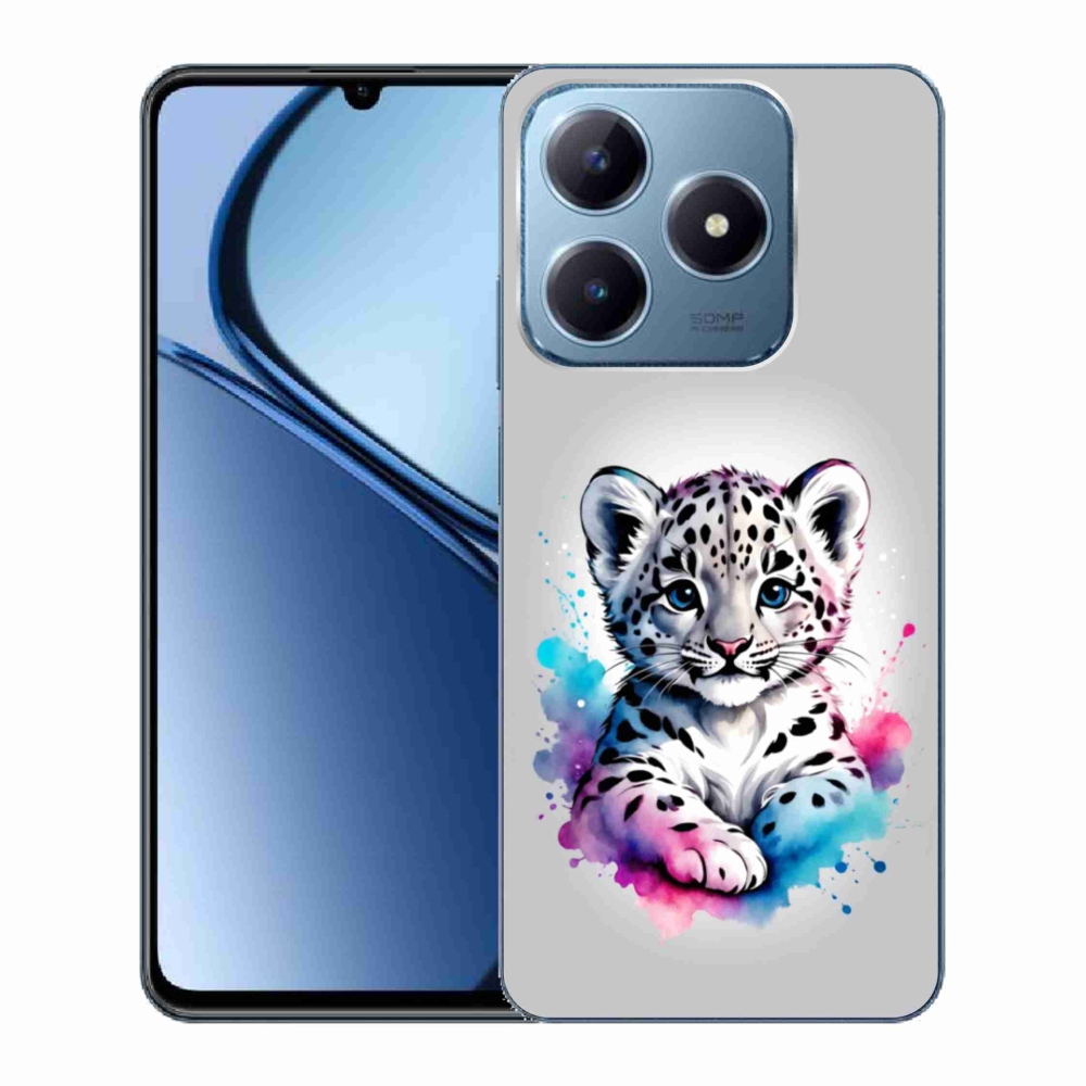 Gelový kryt mmCase na Realme C63 - levhartí mládě