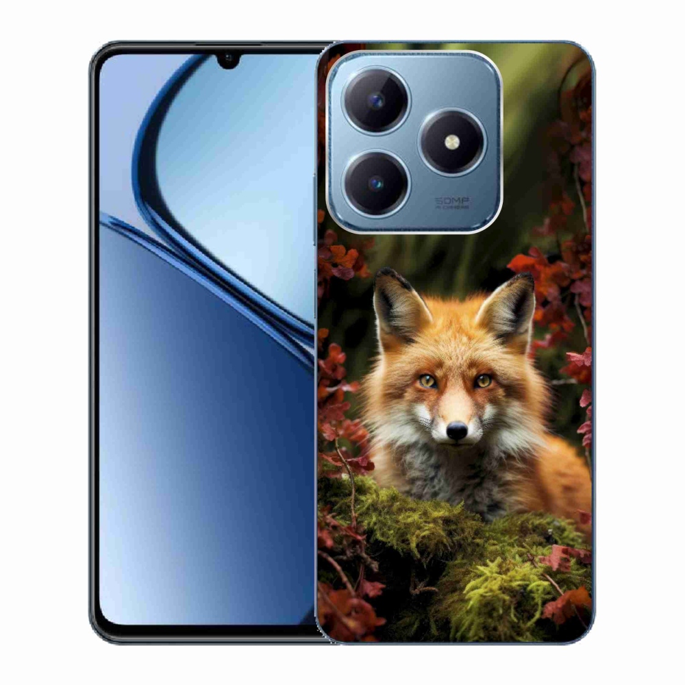 Gelový kryt mmCase na Realme C63 - liška v lese