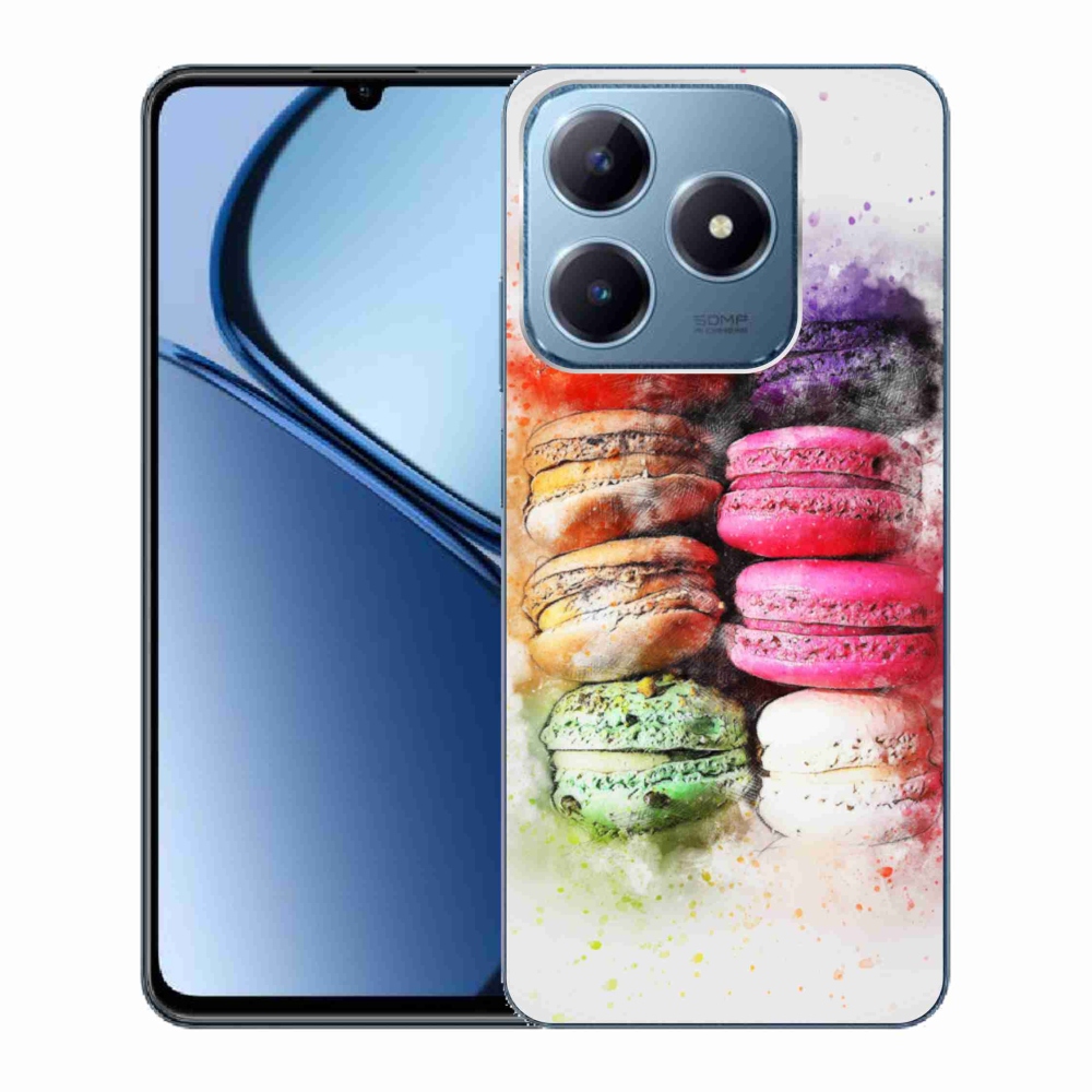 Gelový kryt mmCase na Realme C63 - makrónky
