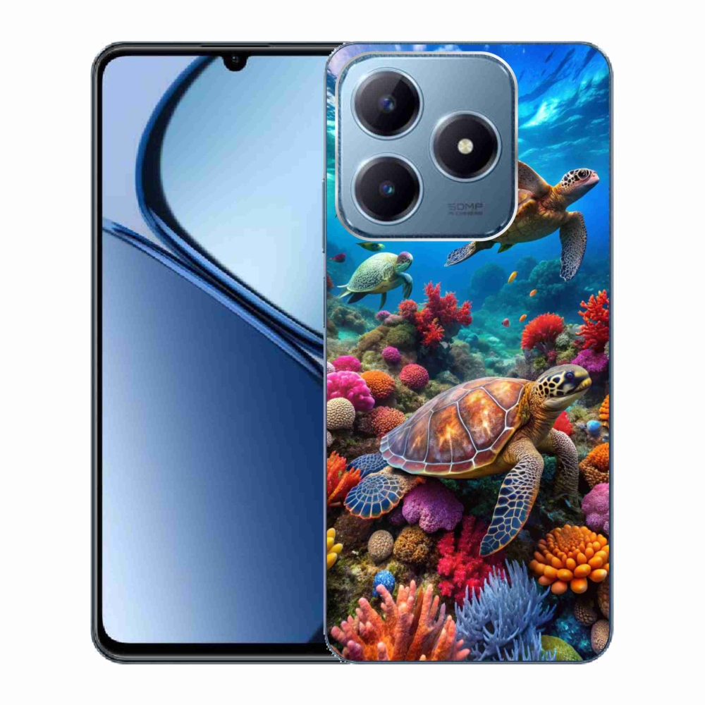 Gelový kryt mmCase na Realme C63 - mořský svět 2