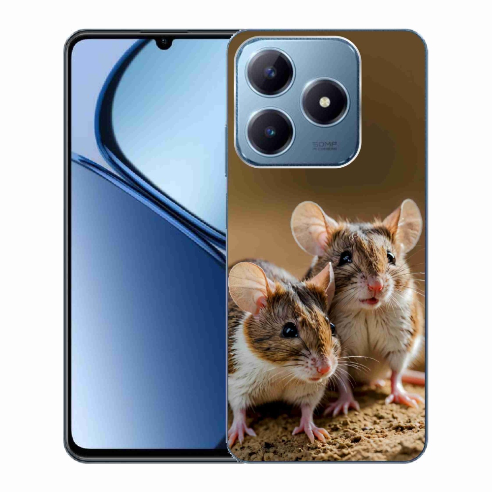 Gelový kryt mmCase na Realme C63 - myší duo