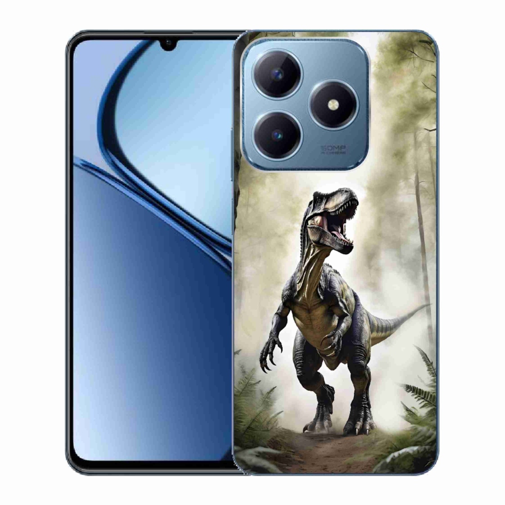 Gelový kryt mmCase na Realme C63 - naštvaný T-Rex