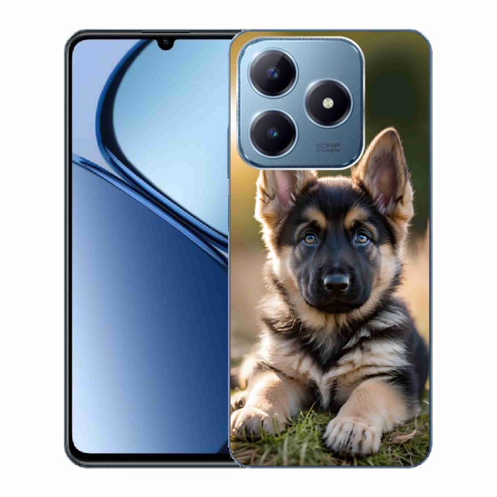 Gelový kryt mmCase na Realme C63 - německý ovčák v přírodě
