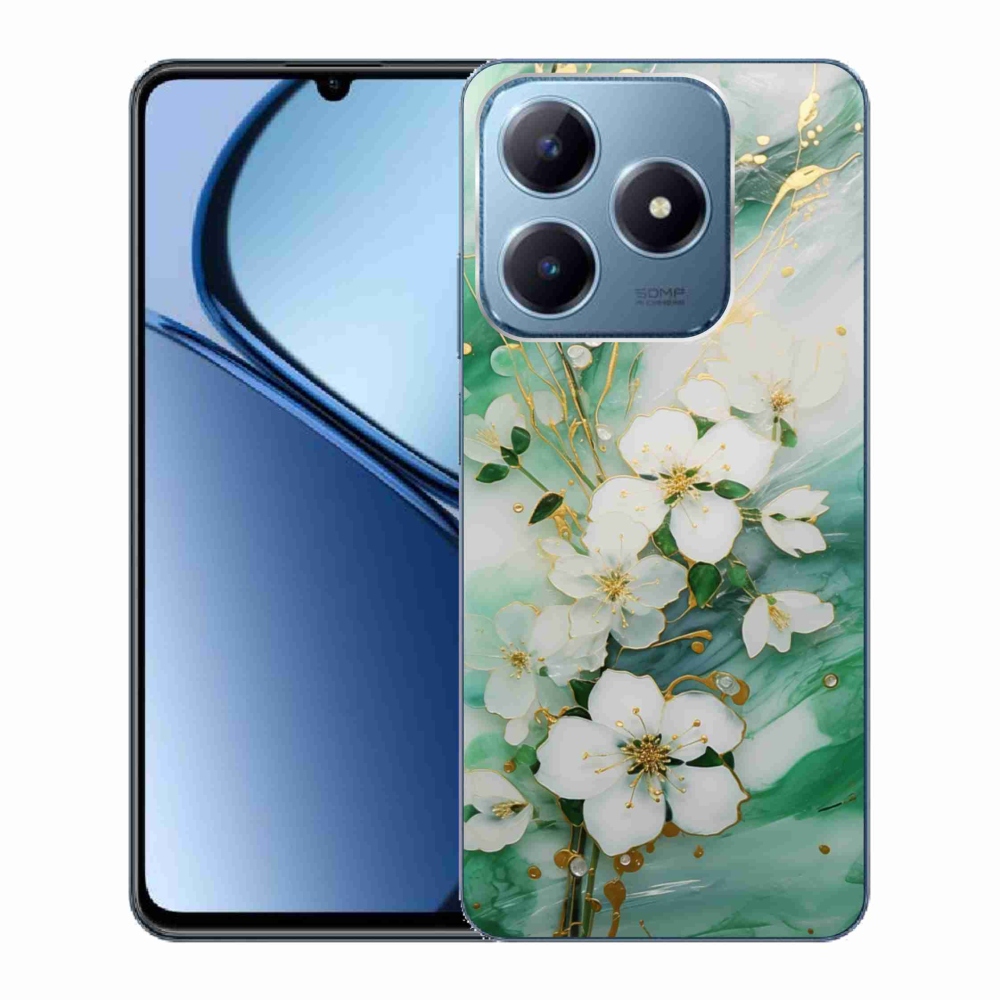 Gelový kryt mmCase na Realme C63 - něžné květy