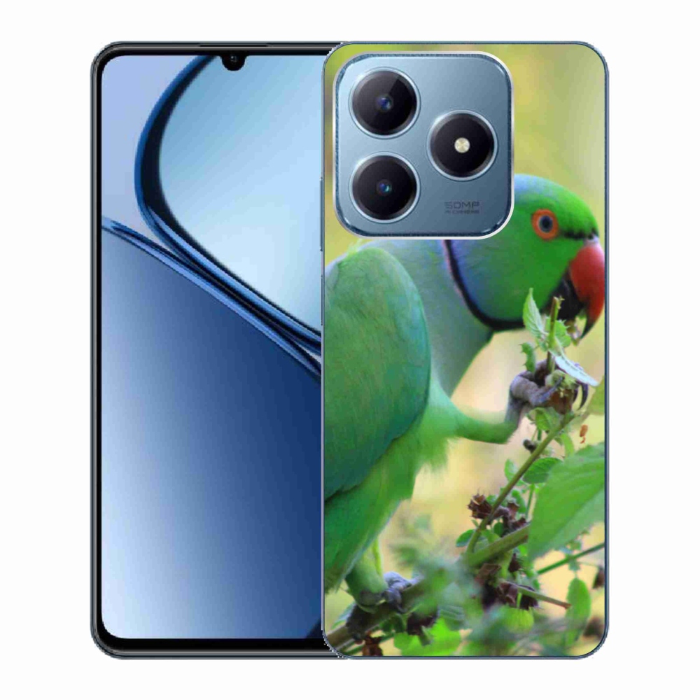 Gelový kryt mmCase na Realme C63 - papoušek alexandr