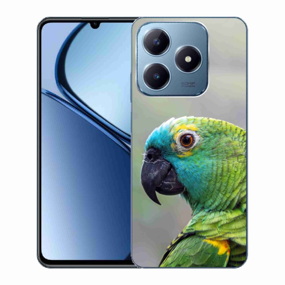 Gelový kryt mmCase na Realme C63 - papoušek amazoňan
