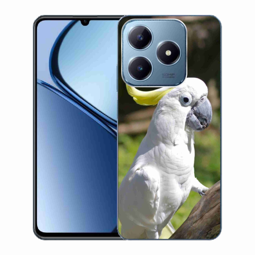 Gelový kryt mmCase na Realme C63 - papoušek kakadu 2