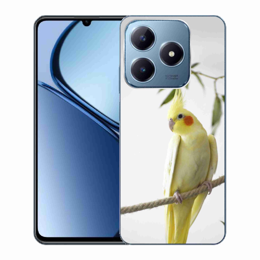 Gelový kryt mmCase na Realme C63 - papoušek korela chocholatá