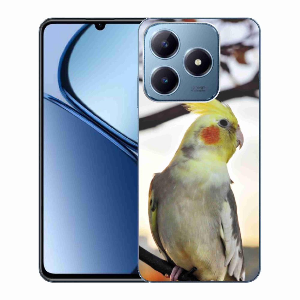 Gelový kryt mmCase na Realme C63 - papoušek korela