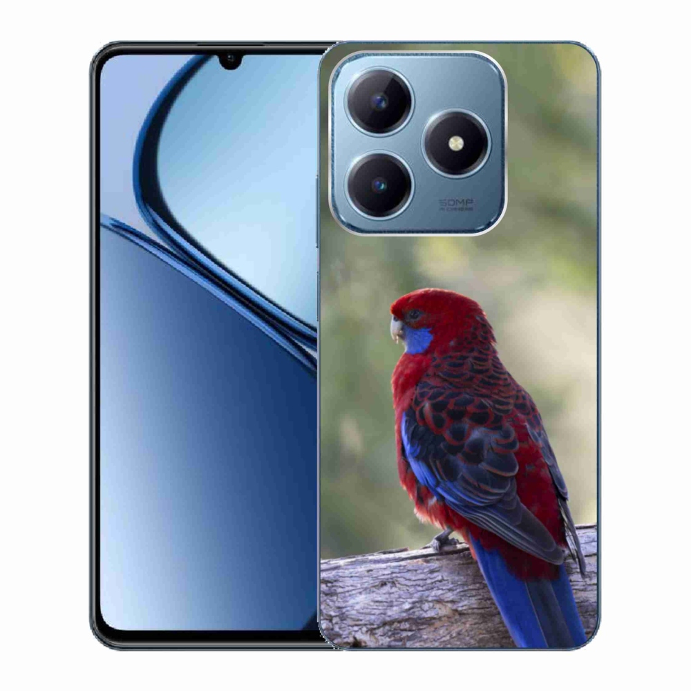 Gelový kryt mmCase na Realme C63 - papoušek rosela