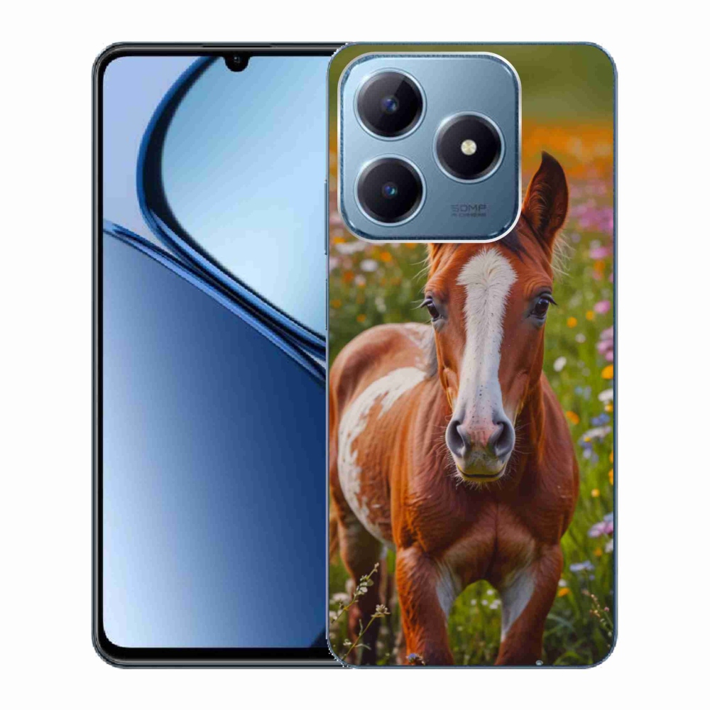 Gelový kryt mmCase na Realme C63 - roztomilé hříbě