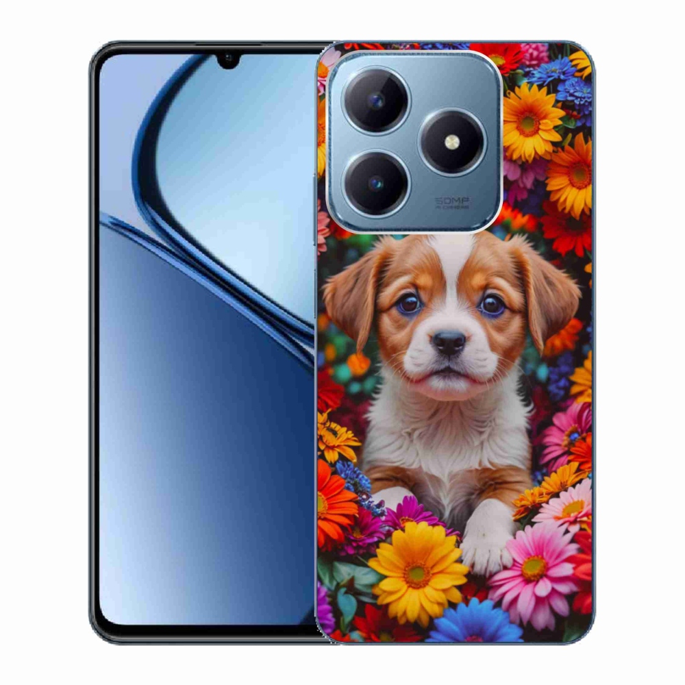 Gelový kryt mmCase na Realme C63 - roztomilé štěně