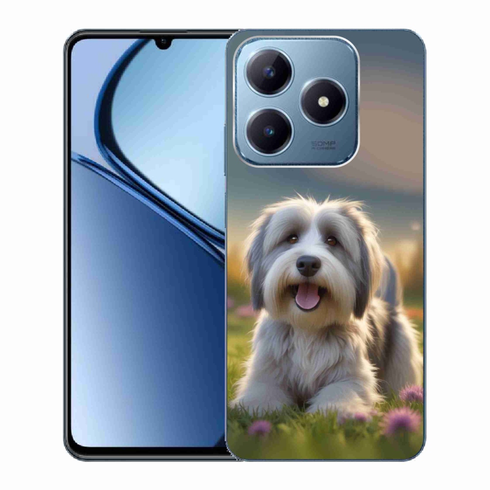 Gelový kryt mmCase na Realme C63 - roztomilý havanský psík