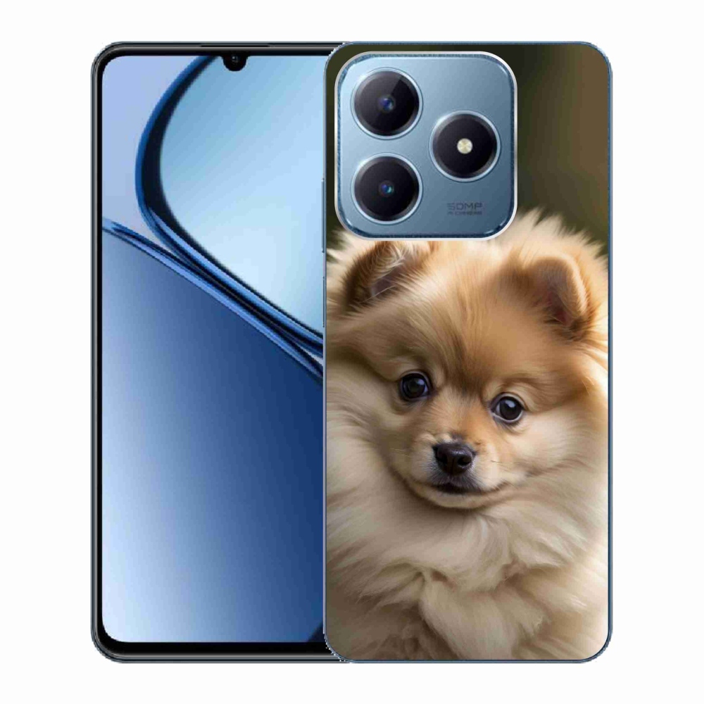 Gelový kryt mmCase na Realme C63 - roztomilý pomeranian 2